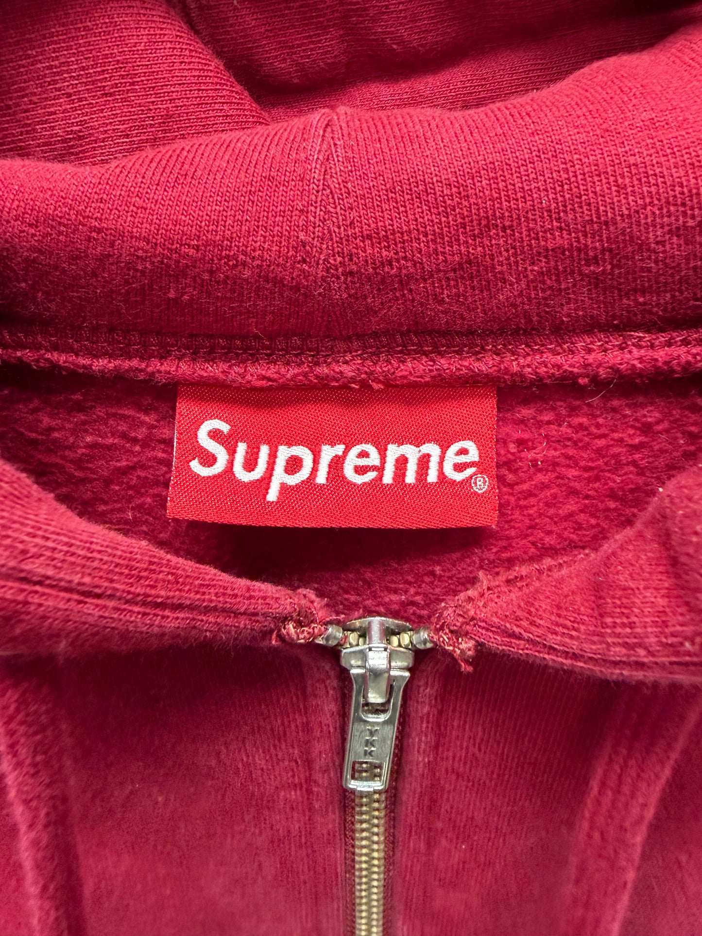 Supreme x Chito Airbrushed Graphic Red Zip-Up Hoodie