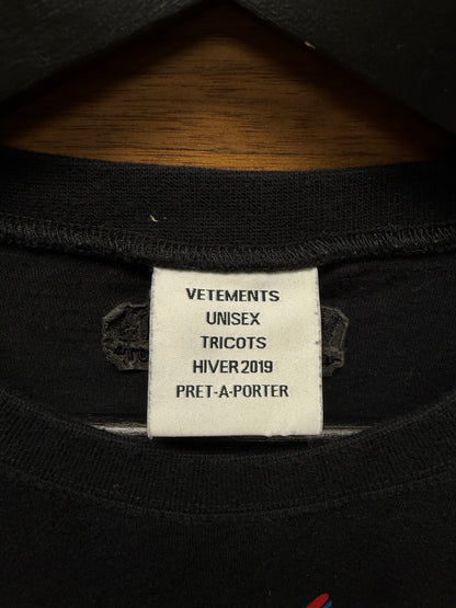 AW2019 Vetements ‘Worlds Best Dad’ Black Graphic T-Shirt