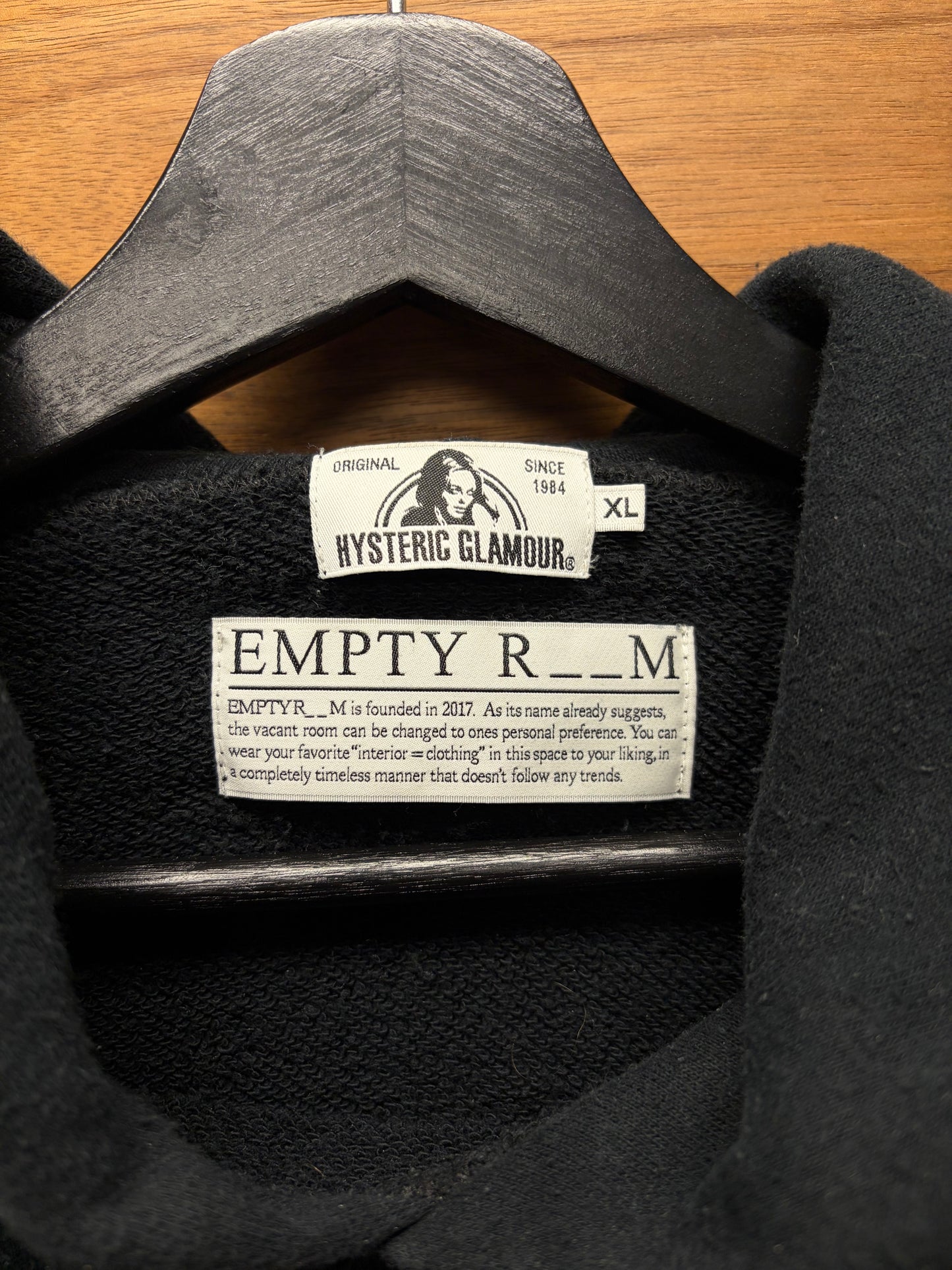 Hysteric Glamour ‘Bear Logo’ Black Pullover Hoodie