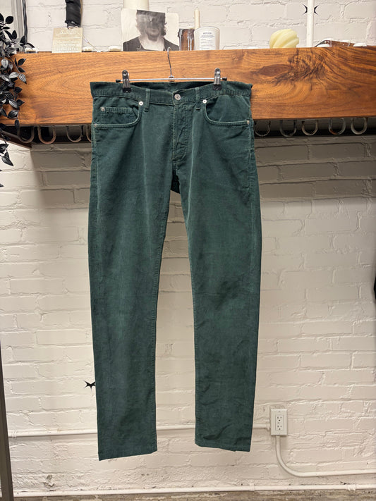 Dior Homme ‘Seafoam Green’ Corduroy Skinny Jeans
