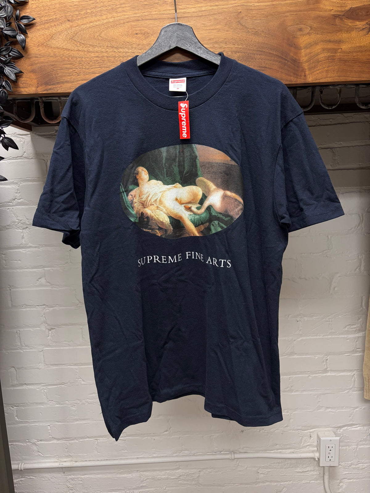 SS2019 Supreme ‘Leda & the Swan’ Navy Blue Graphic T-Shirt
