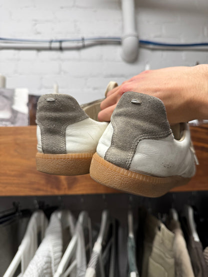 Maison Margiela ‘G.A.T.’ Low Top White Leather/Gum Sole Sneakers