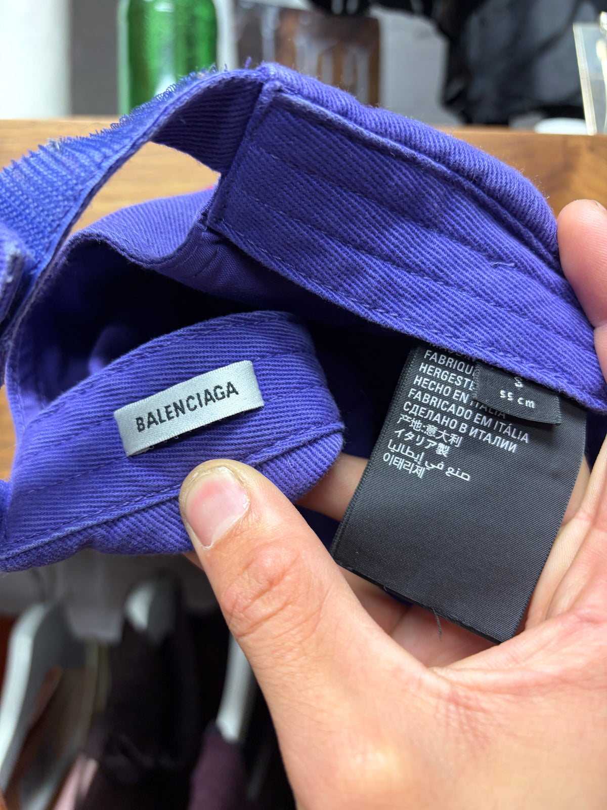 Balenciaga Purple ‘Unity’ Snowboard Logo Purple Strapback Baseball Cap