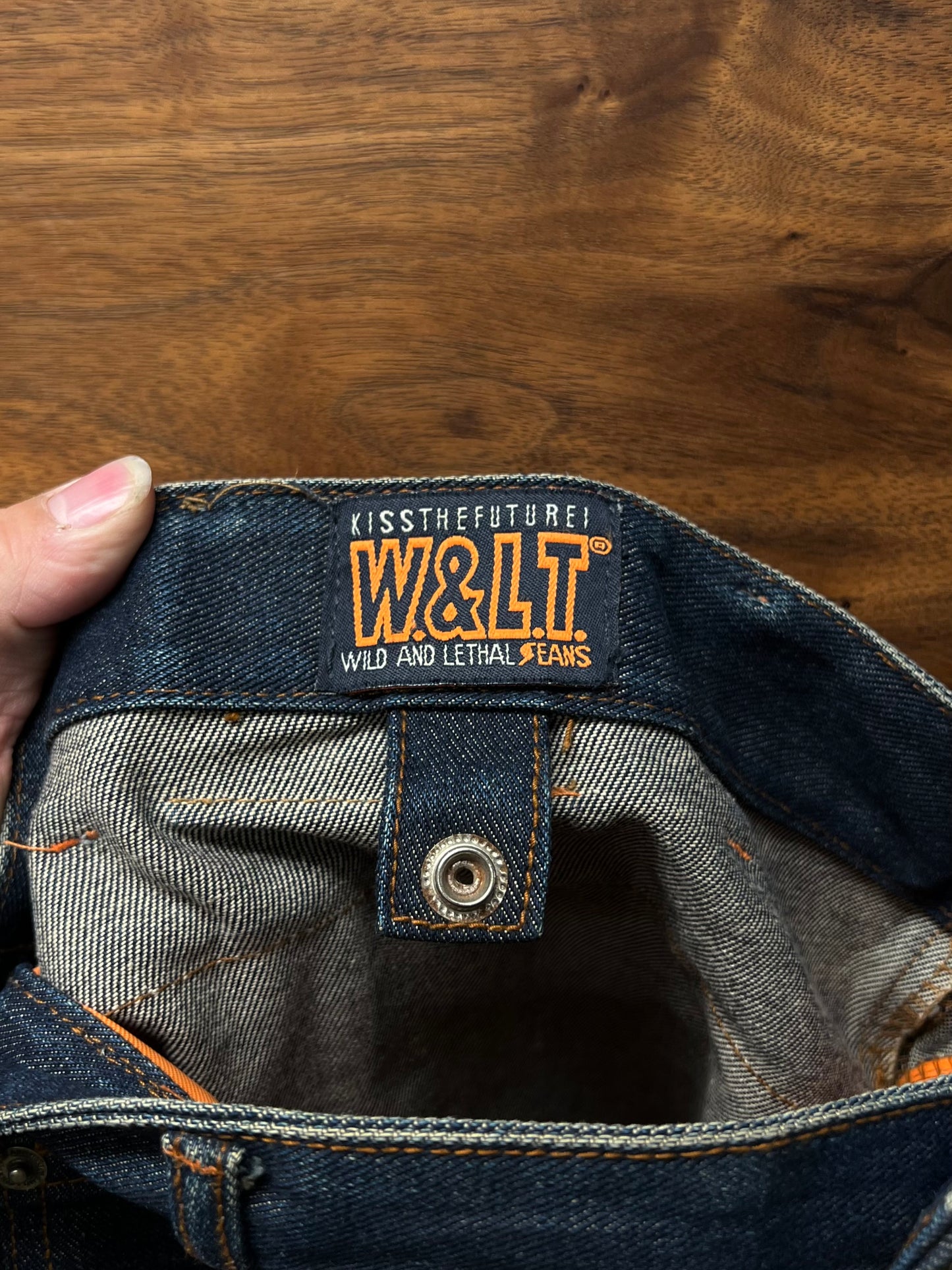 W&LT By Walter Van Beirendonck ‘Skirt’ Denim Crossbody Sling Bag