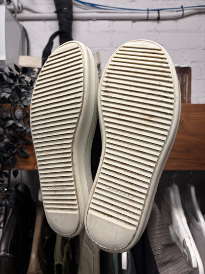 Rick Owens DRKSHDW ‘Ramones’ Black Canvas Low Top Sneakers
