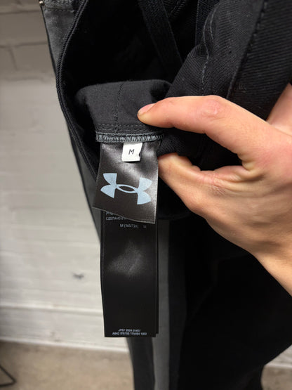SS2025 Balenciaga x Under Armour Wide Leg Black Drawstring Denim