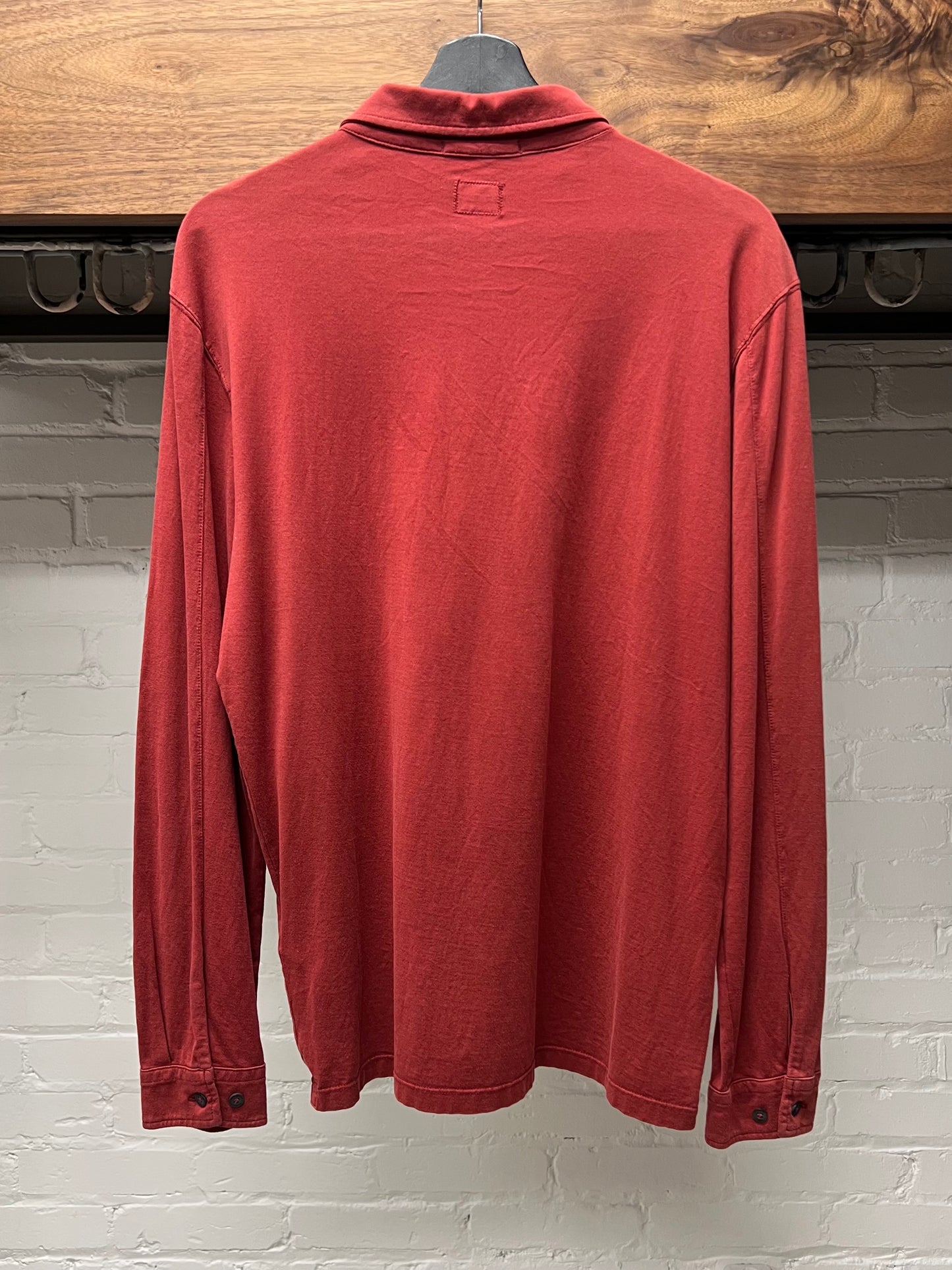 C.P. Company Embroidered Logo Long Sleeve Polo