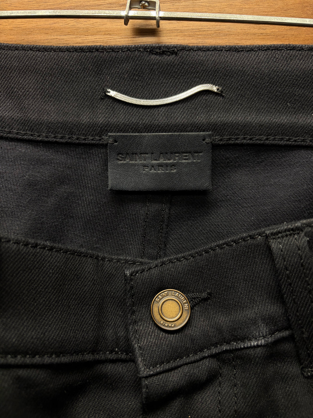 2023 Saint Laurent ‘D02’ Black Skinny Jeans