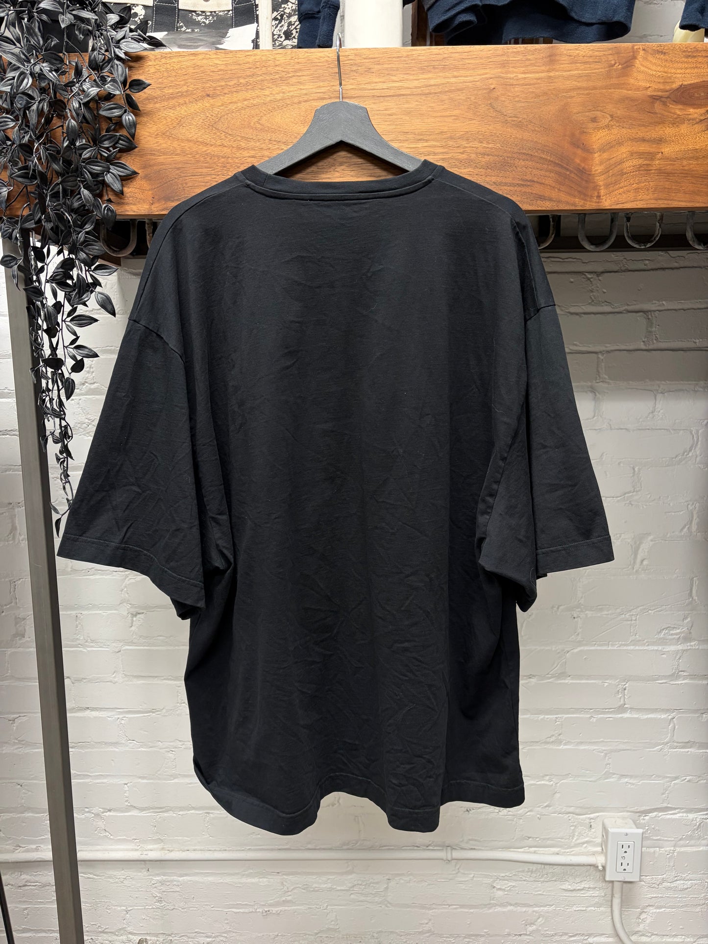Walter Van Beirendonck ‘Logo Print’ Black Oversized T-Shirt