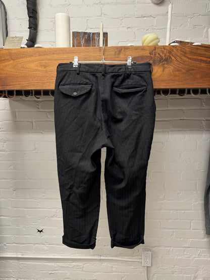 Comme Des Garçons BLACK 3/4 Length Pinstripe Pants