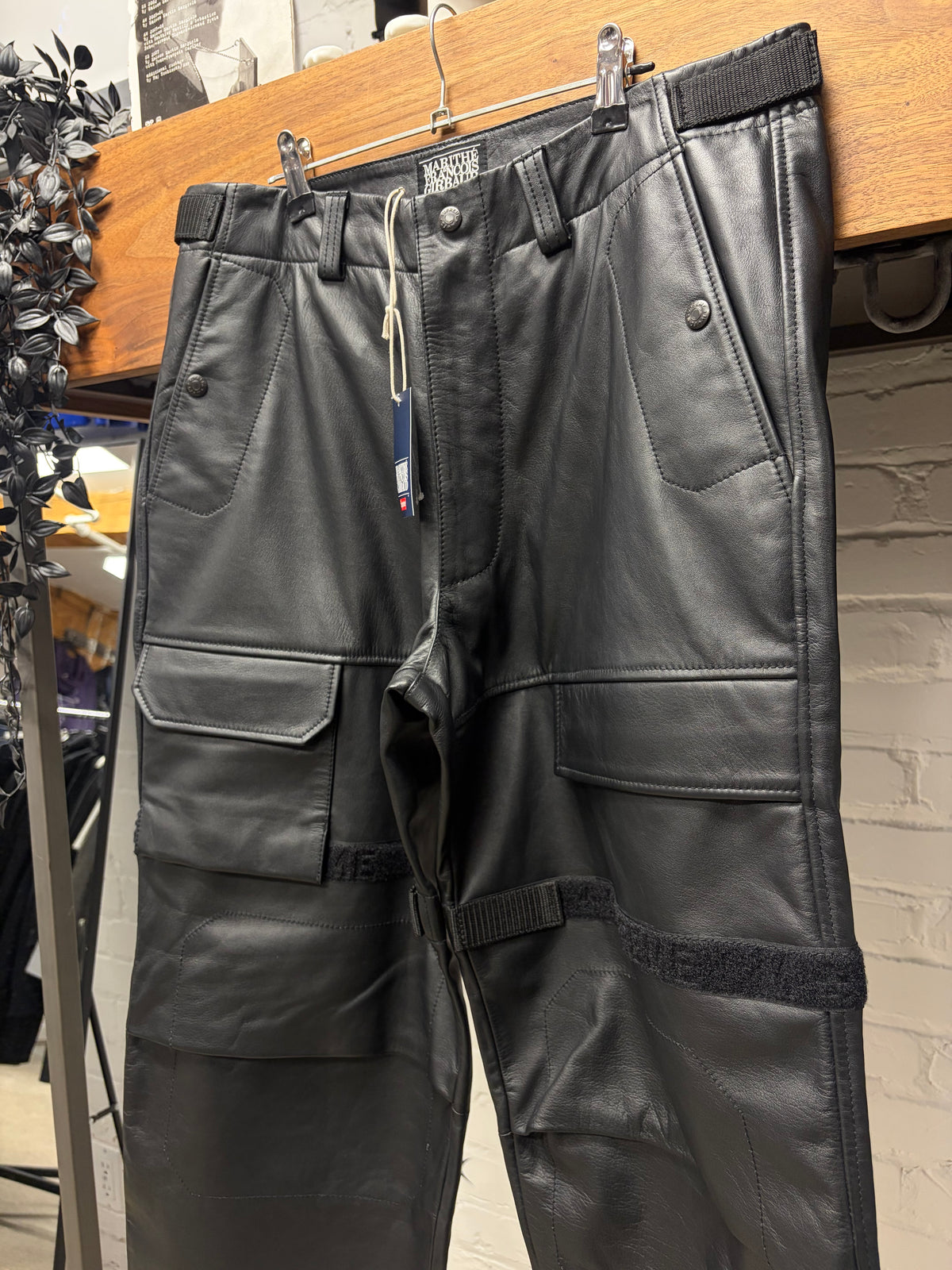 SS2025 Supreme x Marithe Francois Girbaud ‘Shuttle Tape’ Leather Cargo Pants