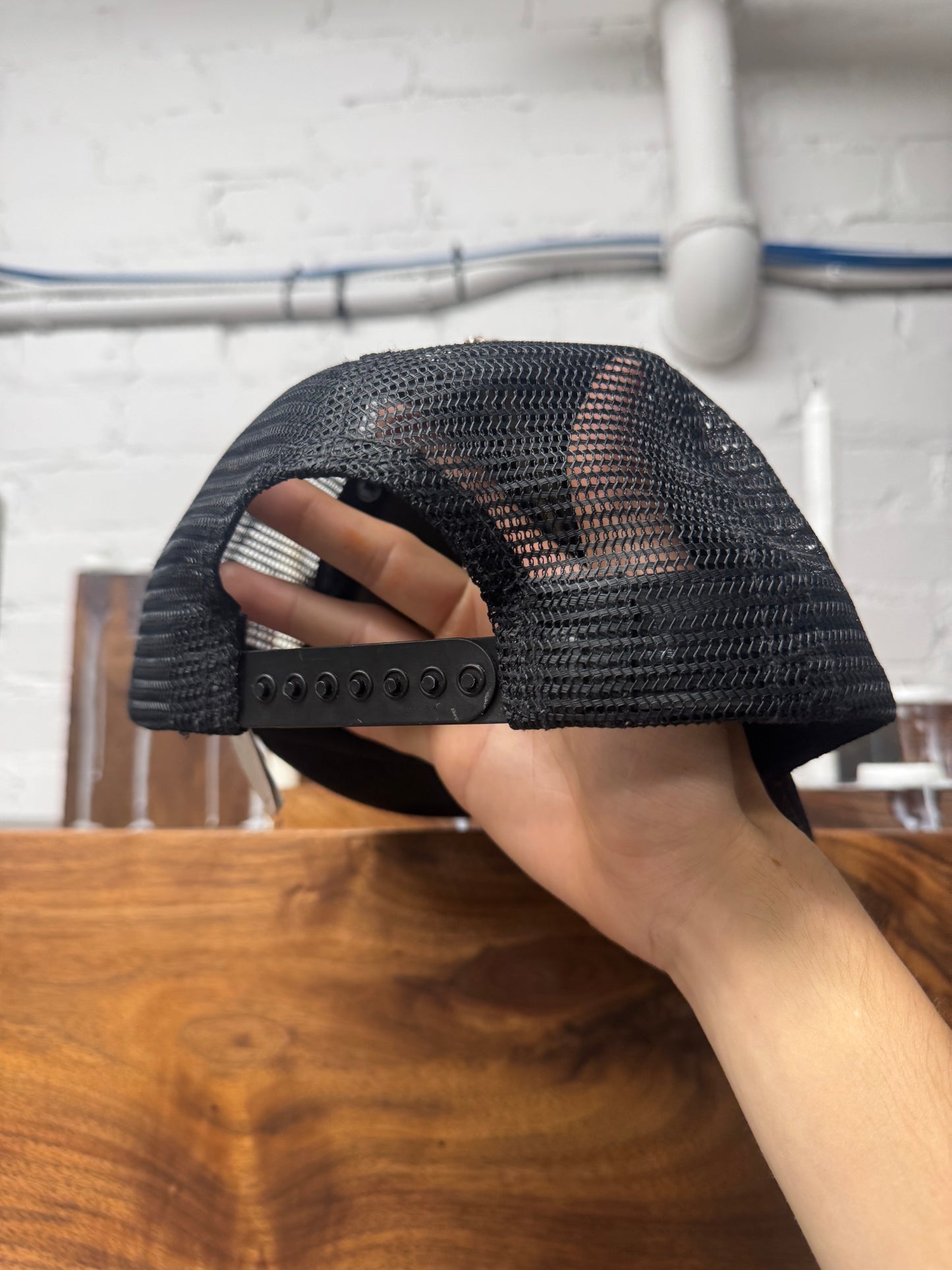 Chrome Hearts ‘Honolulu’ Black Mesh Trucker Hat