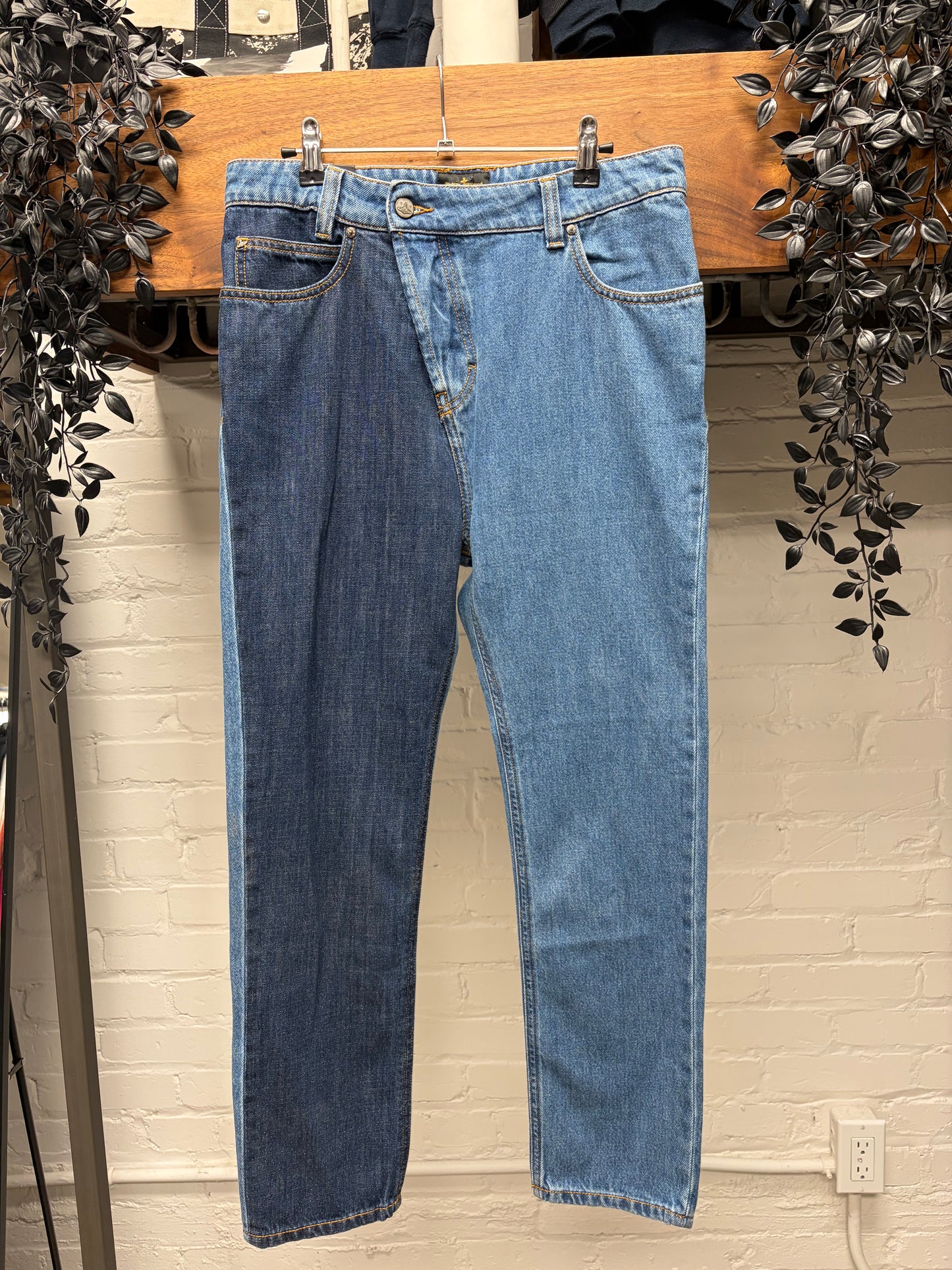 Vivienne Westwood Two Tone Blue Skinny Jeans