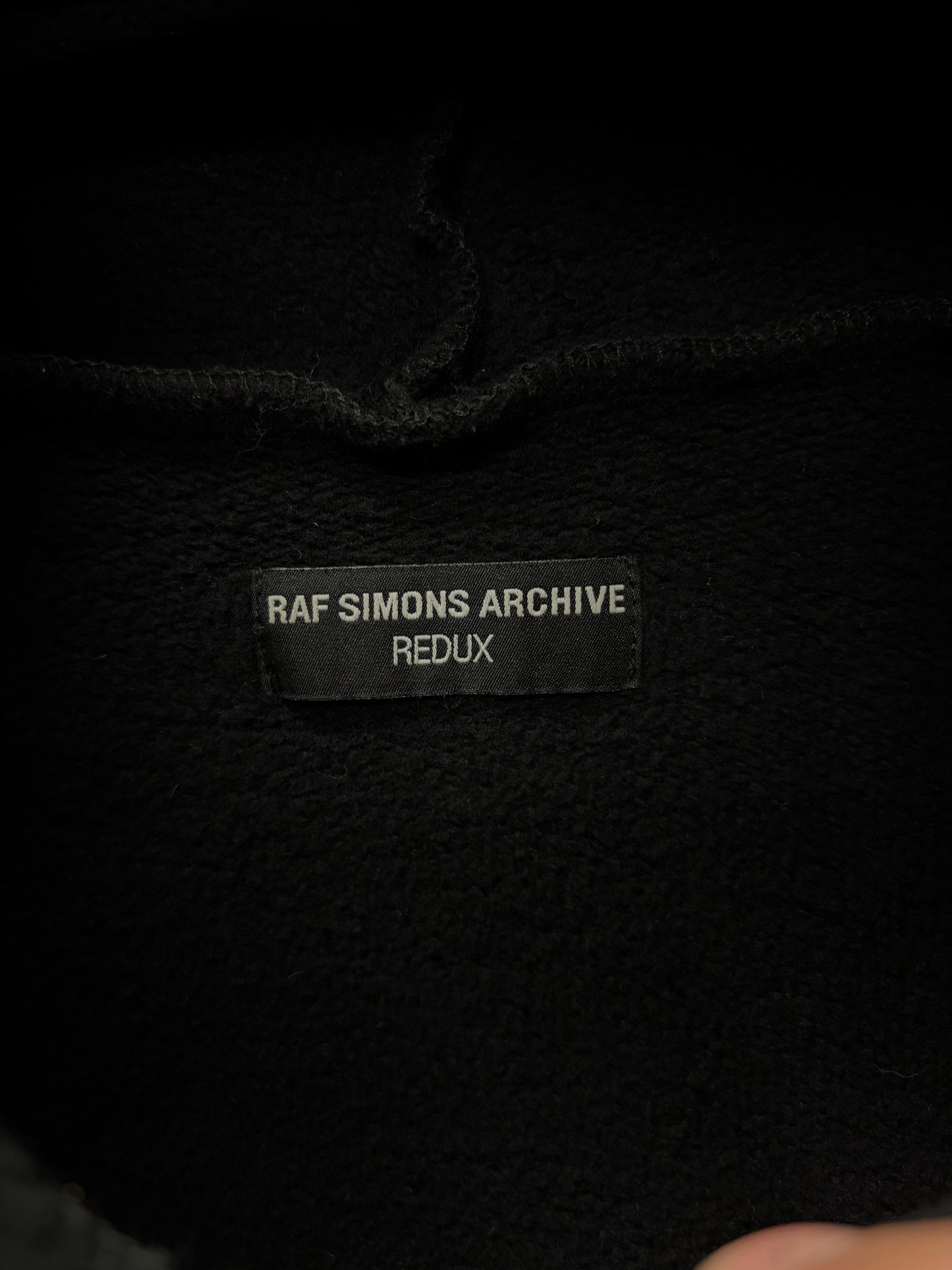 Raf Simons Archive Redux ‘Antwerp’ Black Oversized Hoodie
