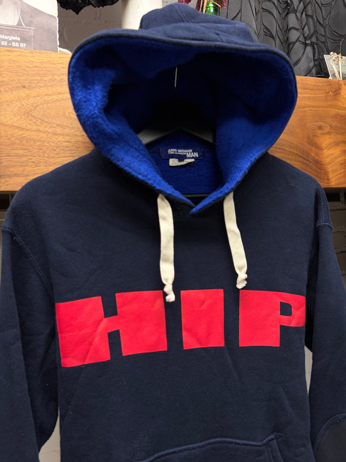 2017 Junya Watanabe ‘Hip’ Blue Pullover Hoodie