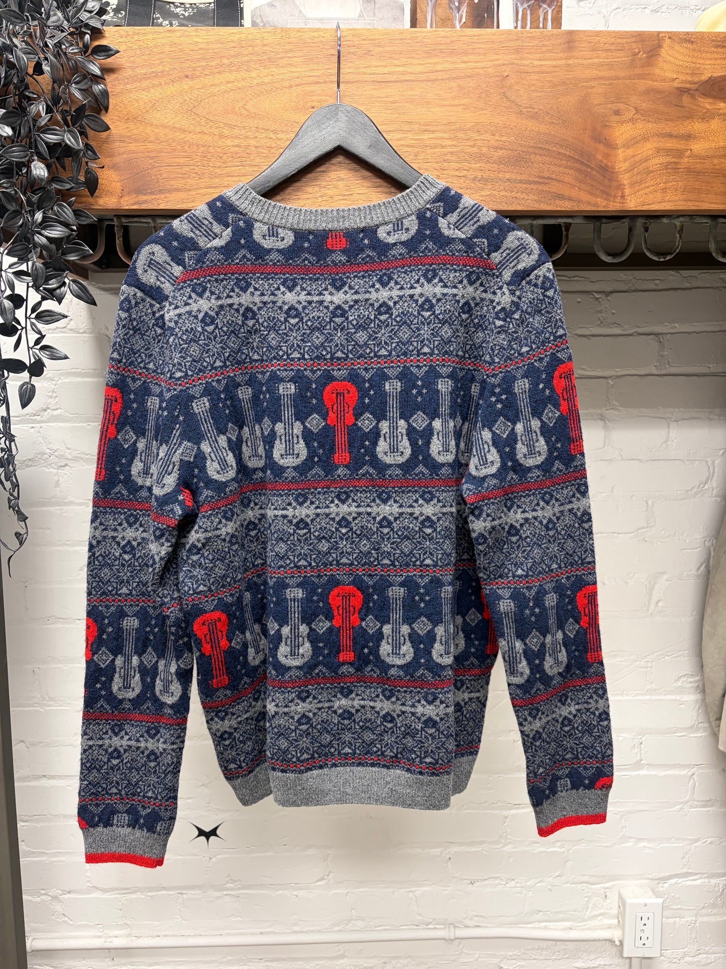 Yohji Yamamoto ‘Y’s’ Guitar Nordic Patterned Wool Knit Sweater