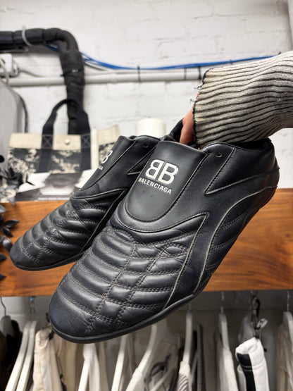 Balenciaga ‘Zen’ Black Leather Low Top Sneakers