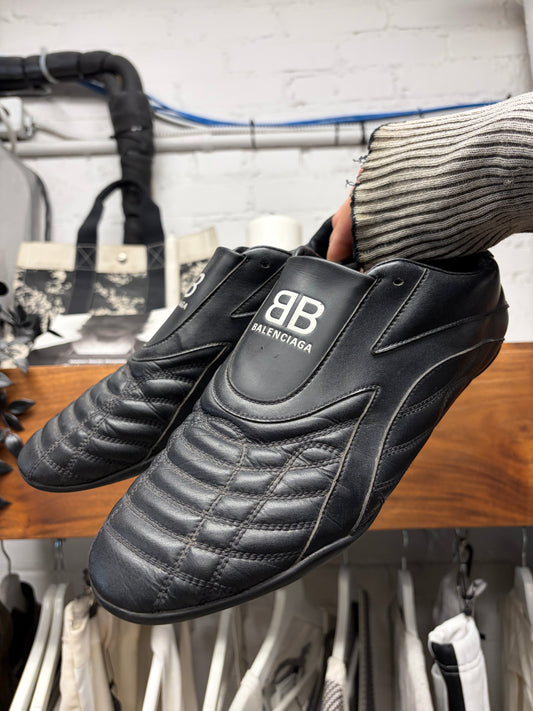 Balenciaga ‘Zen’ Black Leather Low Top Sneakers