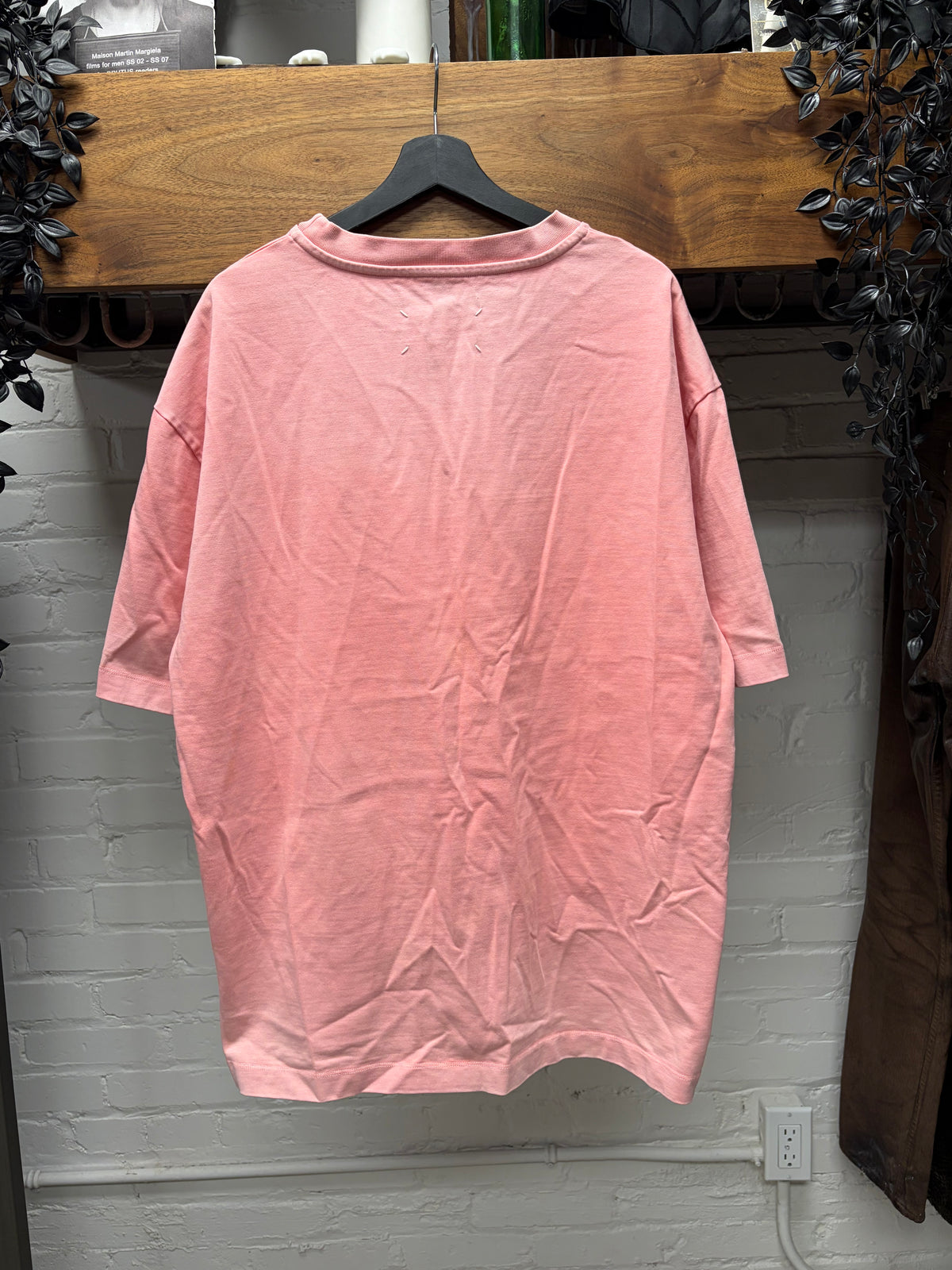 SS2019 Maison Margiela ‘Silhouette’ Faded Pink Graphic T-Shirt