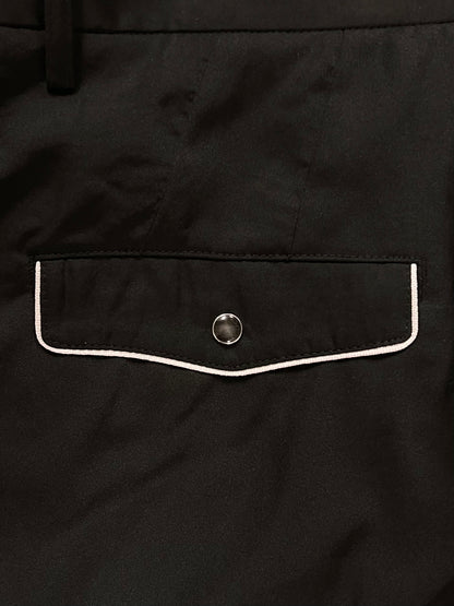 Number (N)ine Black Nylon Western Shorts