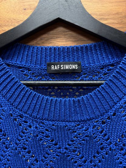 Raf Simons Knit Blue Sleeveless Sweater