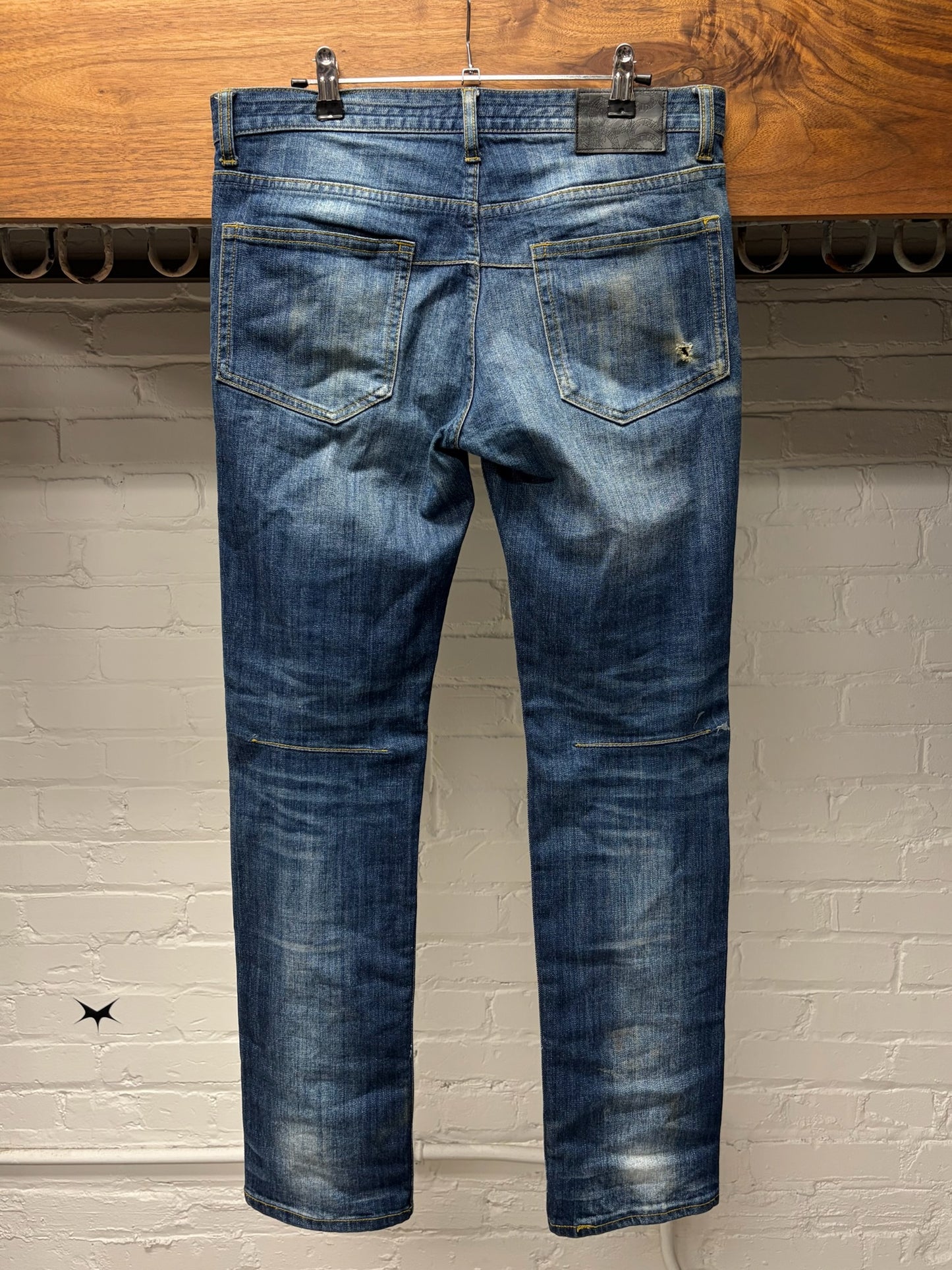 Number (N)ine Darted Blue Skinny Jeans