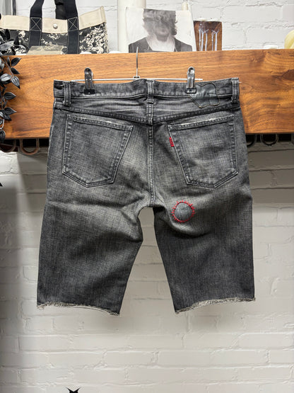 AW2004 Number (N)ine ‘Give Peace a Chance’ Denim Shorts