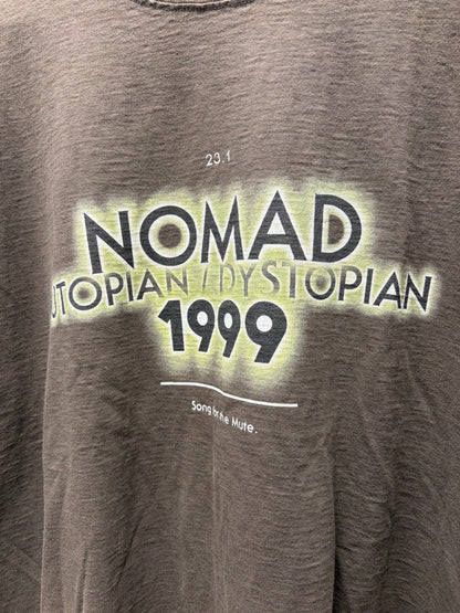 Song For The Mute 1999 ‘Utopia/Dystopia’ Brown Graphic T-Shirt