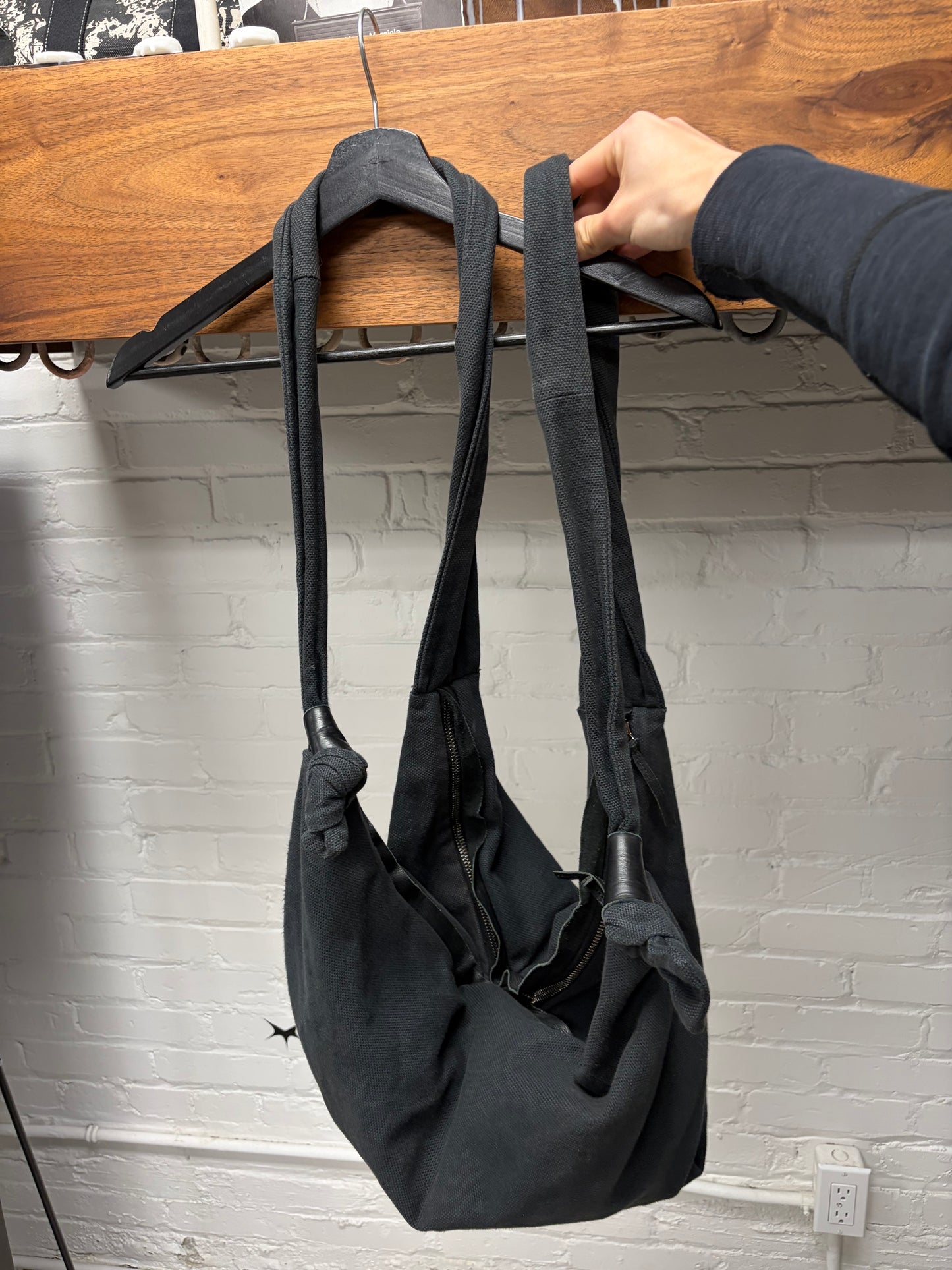 Silent by Damir Doma Black Canvas Sling Bag