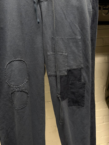 Greg Lauren Patchwork Cotton Drawstring Sweatpants