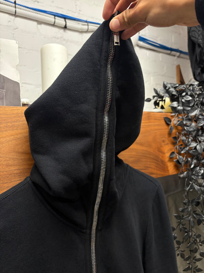 Rick Owens DRKSHDW Patched ‘Gimp’ Black Full Zip Hoodie