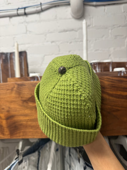 Chrome Hearts ‘Hit & Run’ Green Cashmere Silver Knitted Beanie
