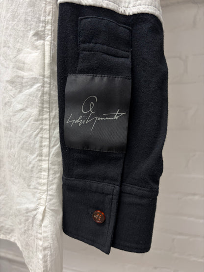 SS2016 Yohji Yamamoto Pour Homme ‘Sketched Dog’ Button Up Shirt