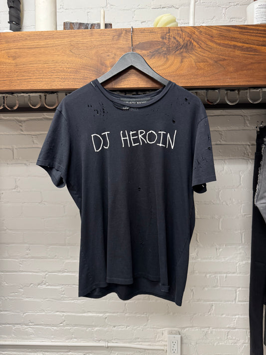 Enfants Riches Deprimes ‘DJ Heroin’ Distressed Graphic T-Shirt