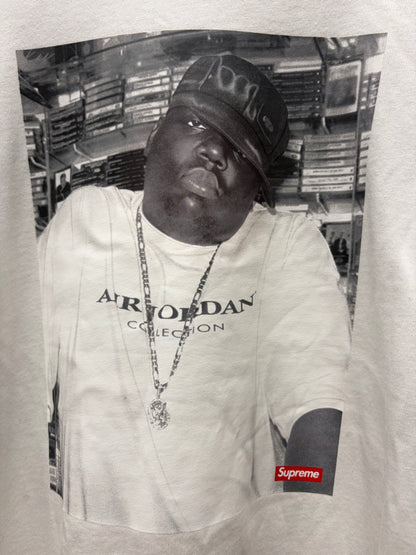 AW2024 Supreme x Jordan ‘Biggie’ White Portrait T-Shirt
