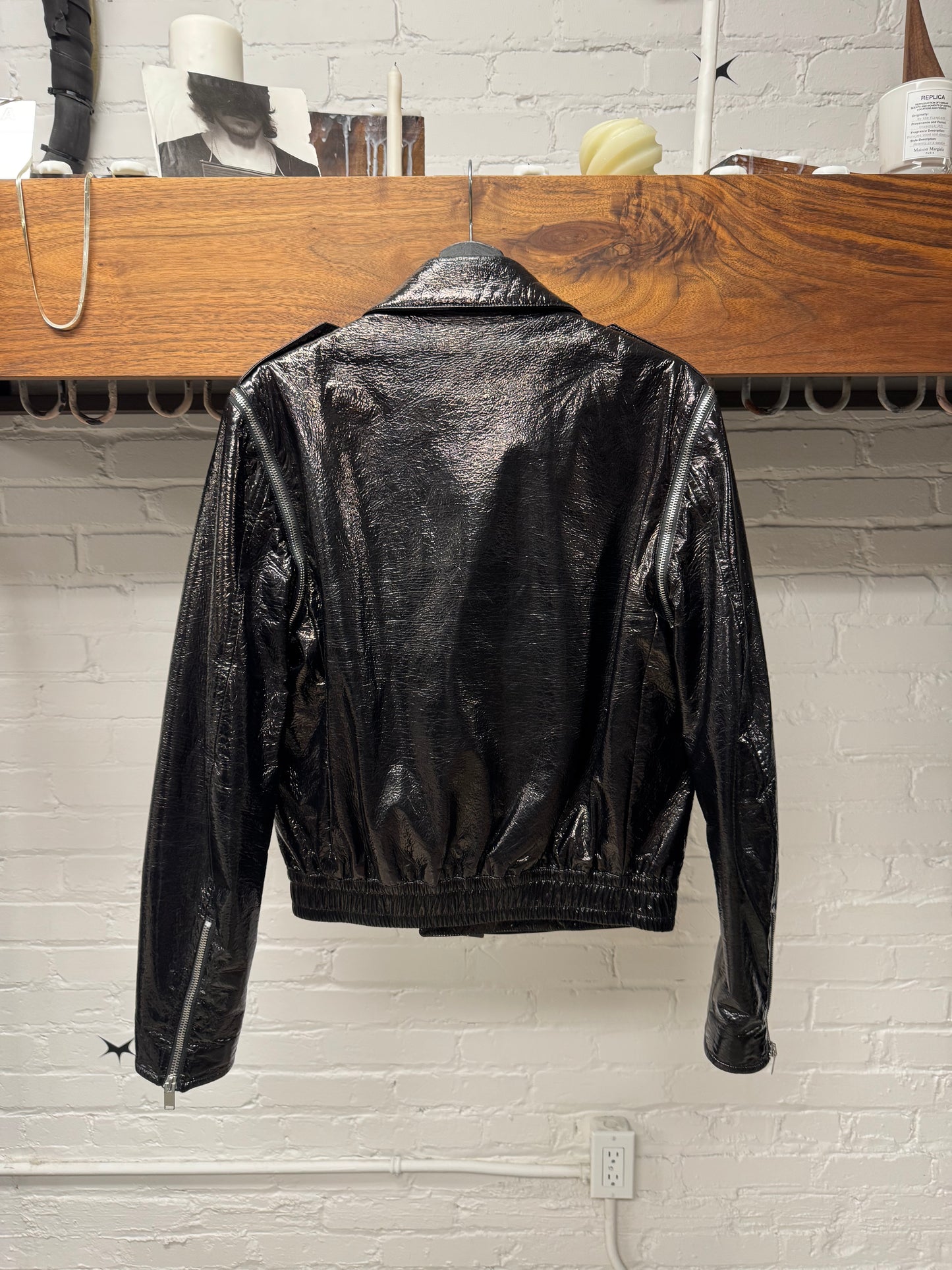 AW2015 Saint Laurent by Hedi Slimane ‘Babycat’ Biker Jacket