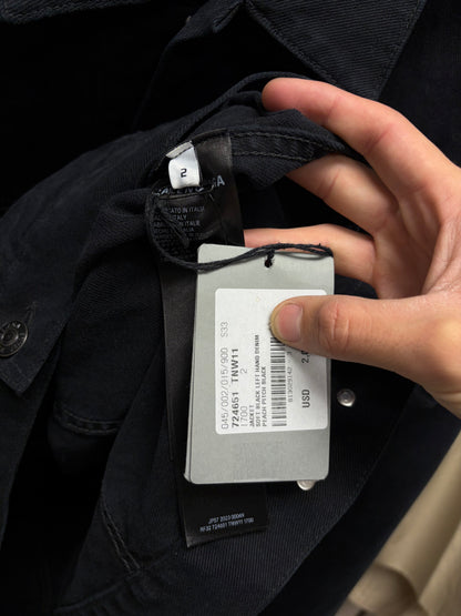 Balenciaga ‘Gaffer Tape’ Campaign Logo Oversized Black Denim Trucker Jacket