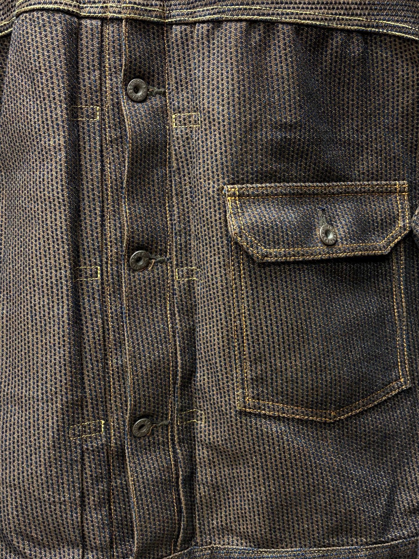 Kapital Brown Denim ‘Century’ Trucker Jacket