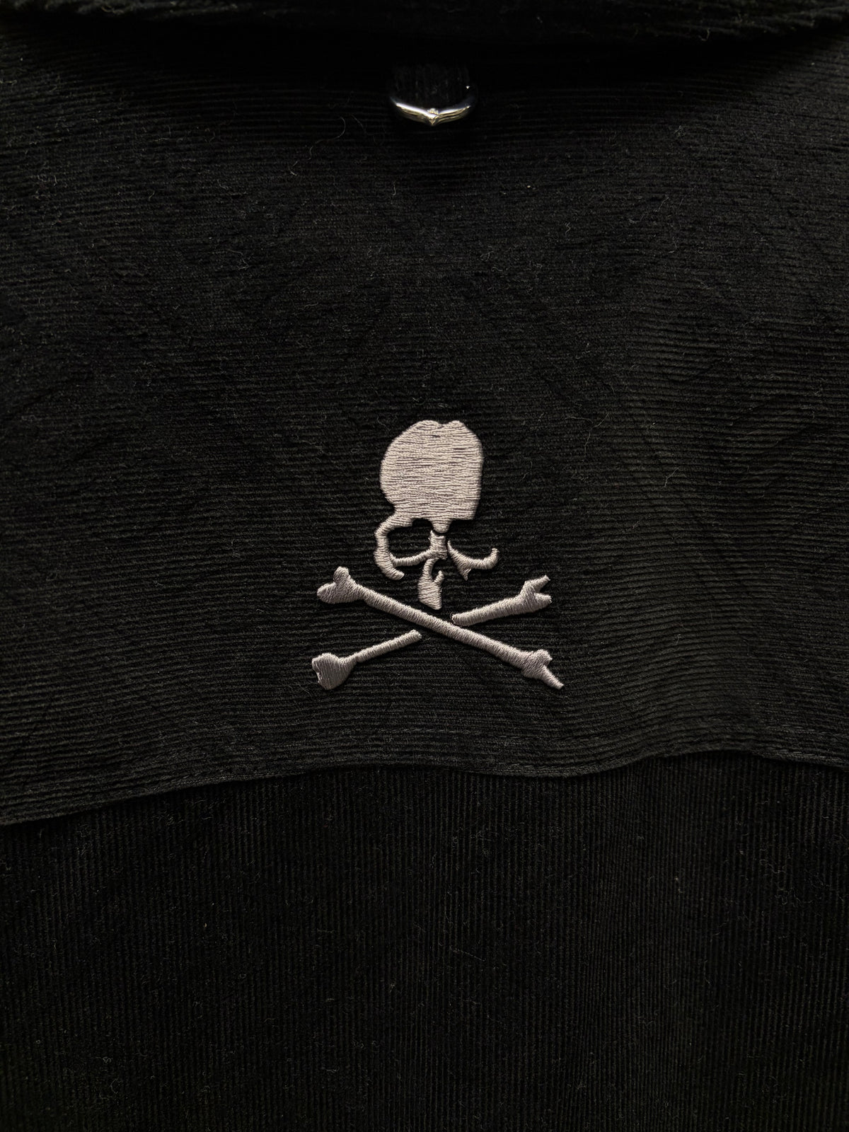Mastermind Black ‘Skull n Bones’ Logo Black Corduroy Denim Jacket