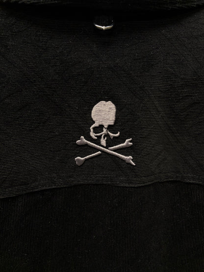 Mastermind Black ‘Skull n Bones’ Logo Black Corduroy Denim Jacket