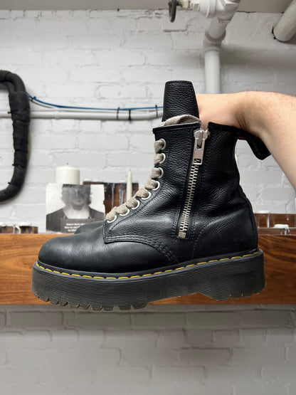Rick Owens x Doc Martens ‘Quad Sole’ Calfskin Leather Combat Boots