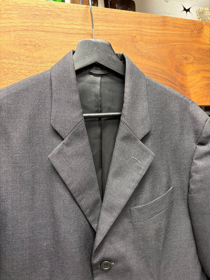 Vintage Helmut Lang Charcoal Grey Cotton Blazer