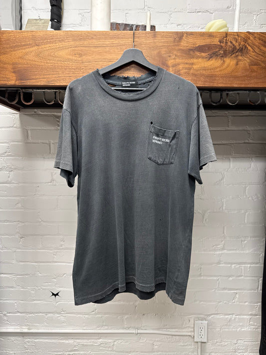 Enfants Riches Deprimes Pocket Logo Distressed T-Shirt