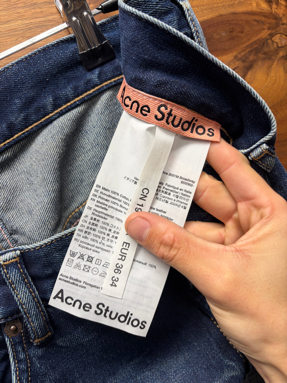 Acne Studios ‘2021M’ Broadway Washed Blue Denim
