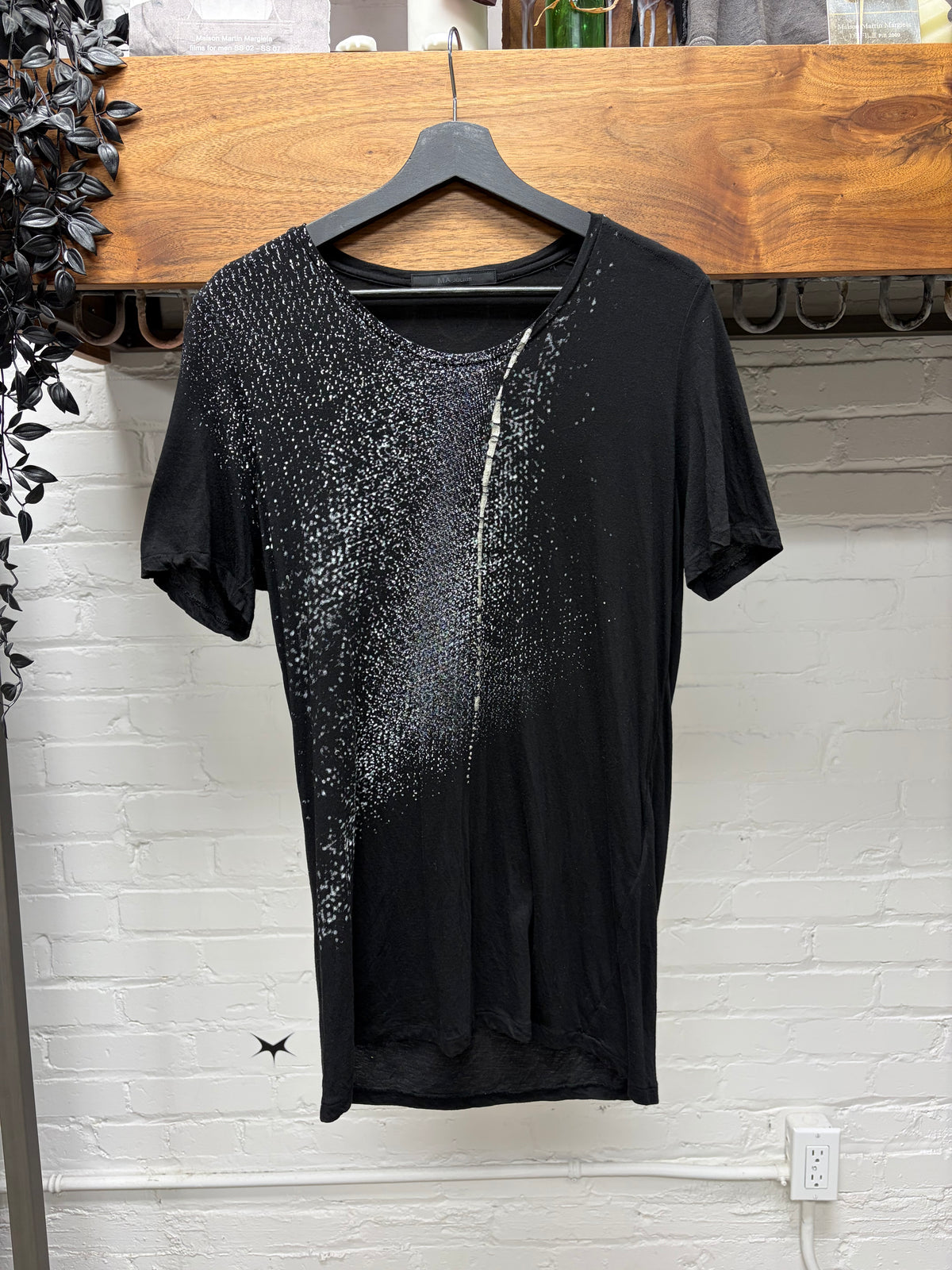 AW2013 Julius ‘Metal Shavings’ Black Jersey Cotton Short Sleeve T-Shirt