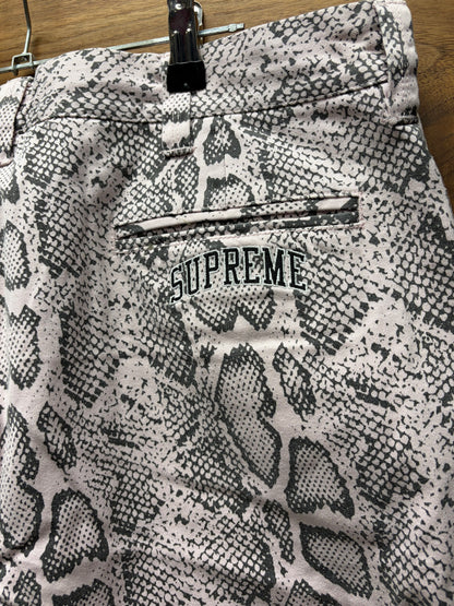 SS2024 Supreme Snake Print Pink Chino Pants