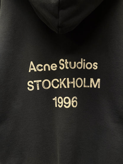 Acne Studios ‘Stockholm Logo’ Cotton Pullover Hoodie