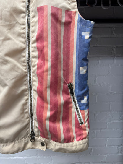 Beauty:Beast ‘Pixelated Americana’ Zip-Up Vest