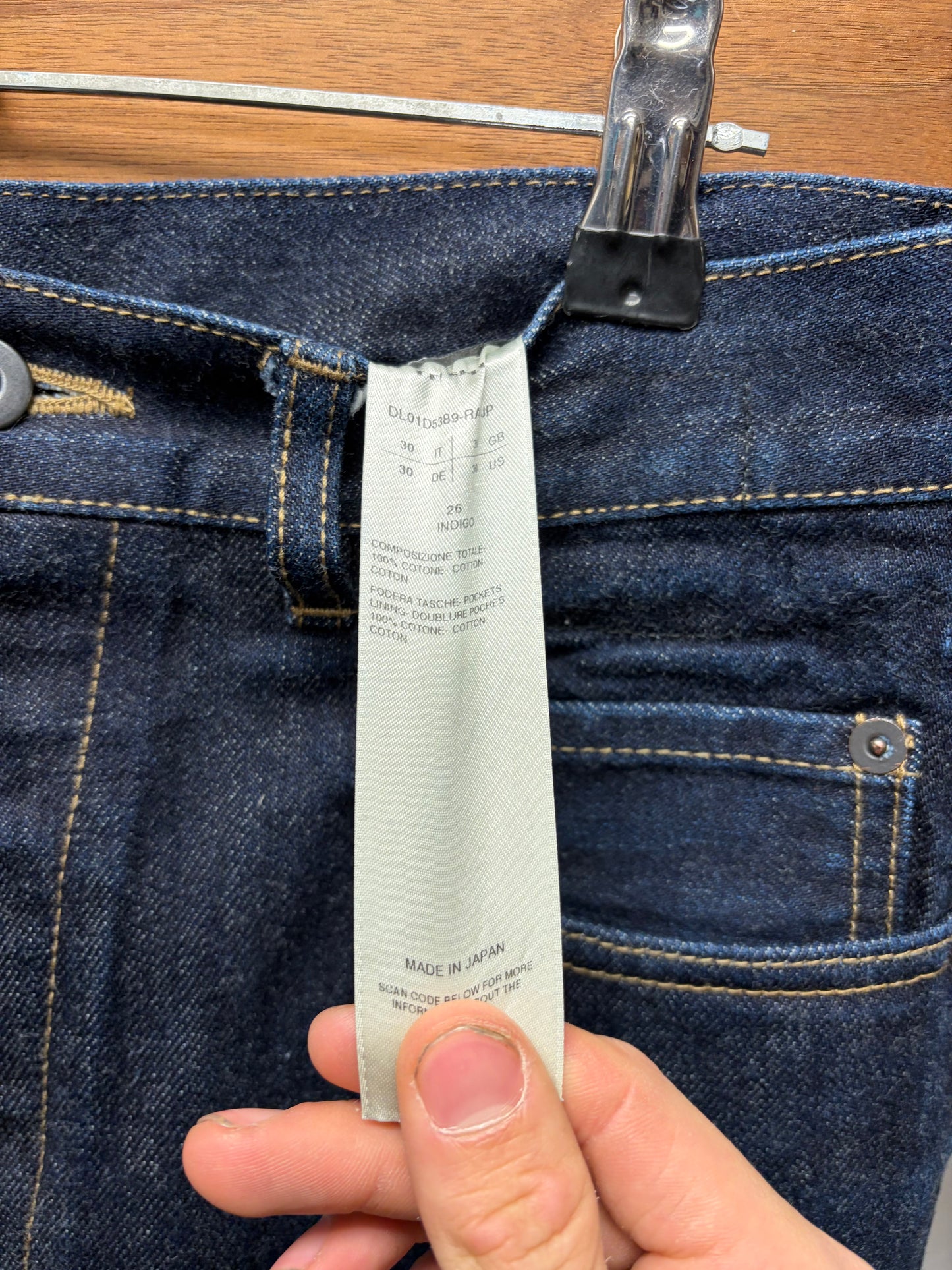 Rick Owens Japanese 16oz ‘Double Knee Geth Cut’ Indigo Denim