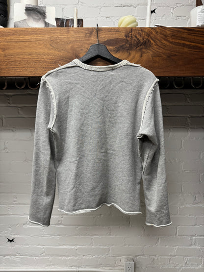 2008 Comme Des Garçons x Corso Como ‘Raw Hem’ Grey Cotton Sweatshirt